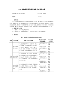 药品经营与管理-人才培养方案