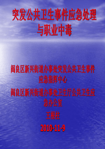 突发公共卫生事件应急处理与职业中毒(PPT-32页)