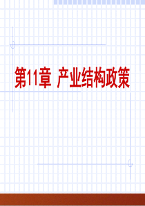 第11章产业结构政策
