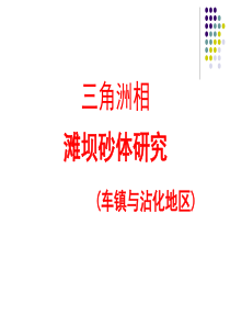 滩坝砂体研究-实例分析