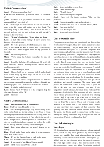新标准大学英语视听说教程(2)听力原文-Unit+6+New[精品文档]