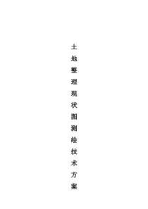 土地整理现状图测绘技术方案