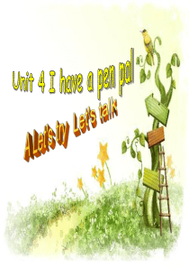 新版PEP小学英语六年级上Unit4ALets_talk