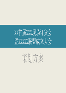 订货会招商会策划案