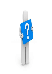 3D小人问号PPT图标素材