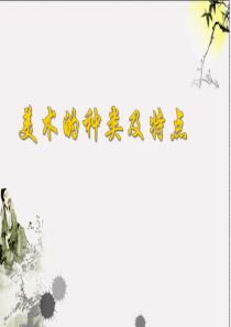美术的种类及特点