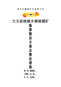 黑桃煤矿整改方案及整改措施