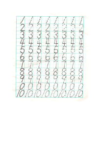 1-10数字练习