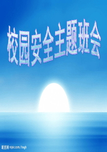 安全主题班会5安全教育主题班会课件PPT