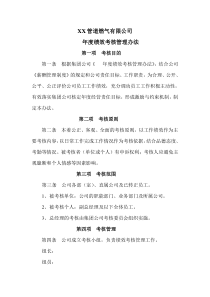 XX公司年度绩效考核管理办法