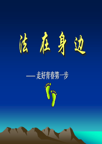 法在身边走好青春第一步中学法制教育主题班会法律禁毒反邪教主题班会课件PPT