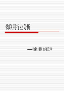 物联网行业分析