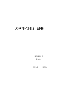 大学生创业计划书