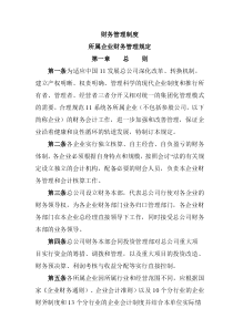 XX集团所属企业财务管理制度