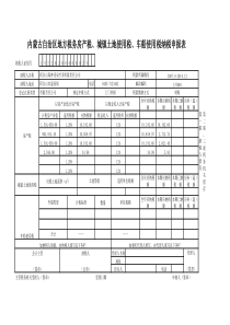 房产税申报表