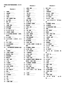 外研版七年级下册英语单词表(默写版)