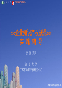企业知识产权管理实施