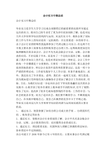 会计实习中期总结