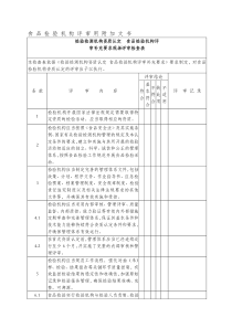 检验检测机构资质认定-食品检验机构评审补充要求现场评审检查表