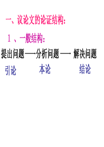 论证结构和论证思路