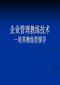 企业管理教练