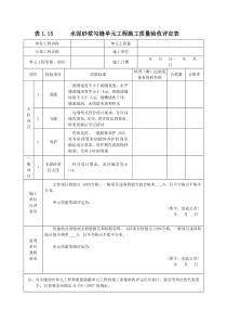 砂浆抹面评定表