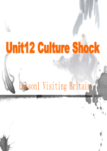 Unit12-Culture-Shock公开课