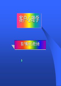 客户购买心理分析(PPT-40张)
