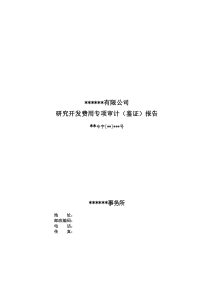 企业研究开发费用专项审计