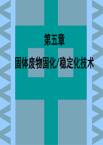 固体废物处理处置工程-第五章-固定化