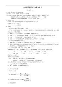 中考科学知识点总结(化学部分)