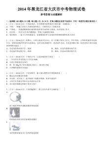黑龙江省大庆市2014年中考物理试题(word版-含解析)