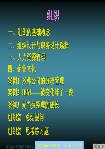 企业组织管理培训