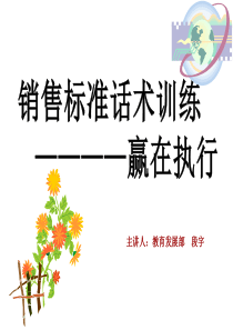 销售话术标准分析