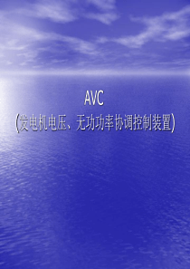 AVC(发电机电压无功功率协调控制装置)--