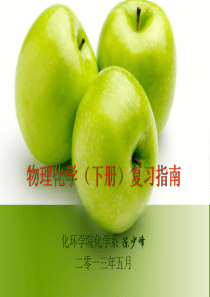 物理化学(下册)复习指南