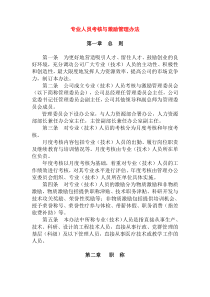 专业人员考核与激励管理办法(1)