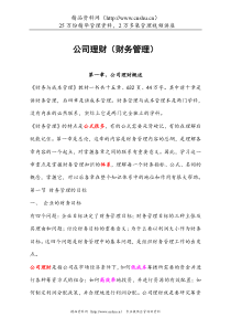 公司理财（财务管理）