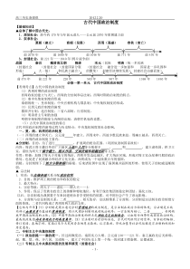 专题一古代中国政治制度