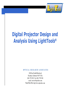 应用LightTools的投影机设计