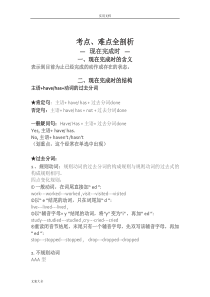 现在完成时考点、难点全剖析