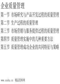 品质管理-企业质量管理