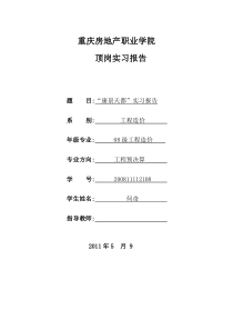 置业顾问实习报告