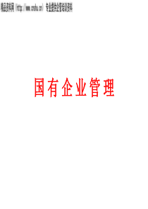 国有企业管理