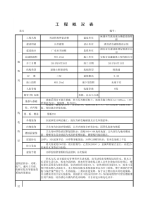 A1-工程概况表(范例)