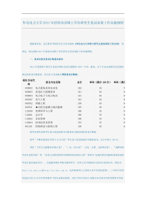 华北电力大学XXXX复试