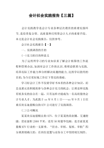 会计社会实践报告【三篇】