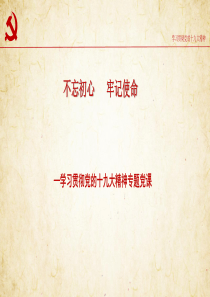 十九大精神专题党课(五四课件)