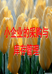 小企业的采购与存货管理127