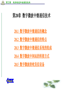 第20章-数字微波中继通信技术